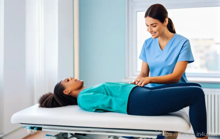 재활치료 의료보험 청구 방법 - **Prompt 1: Deciphering French Healthcare Documents at Home**
    "A candid medium shot of a woman i...