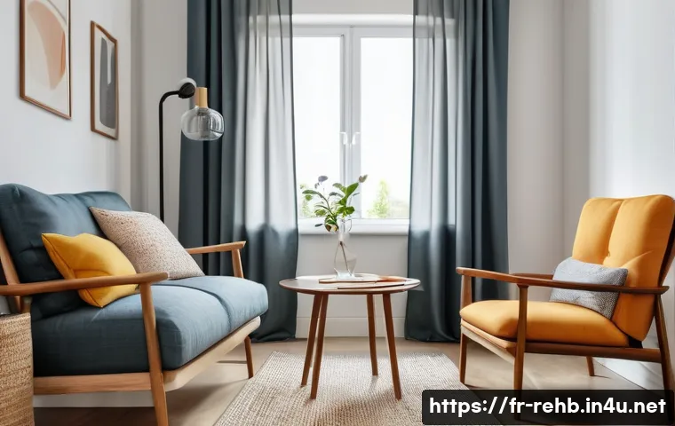 퇴행성 질환 관리 팁 - A cozy and ergonomically arranged living room designed for an elderly person managing a chronic illn...